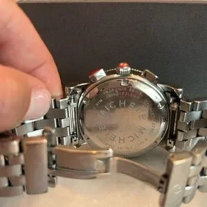 Michele chrome black watch Michele Deco Watch MWW06F000018 – Ashoori & Co main image 4